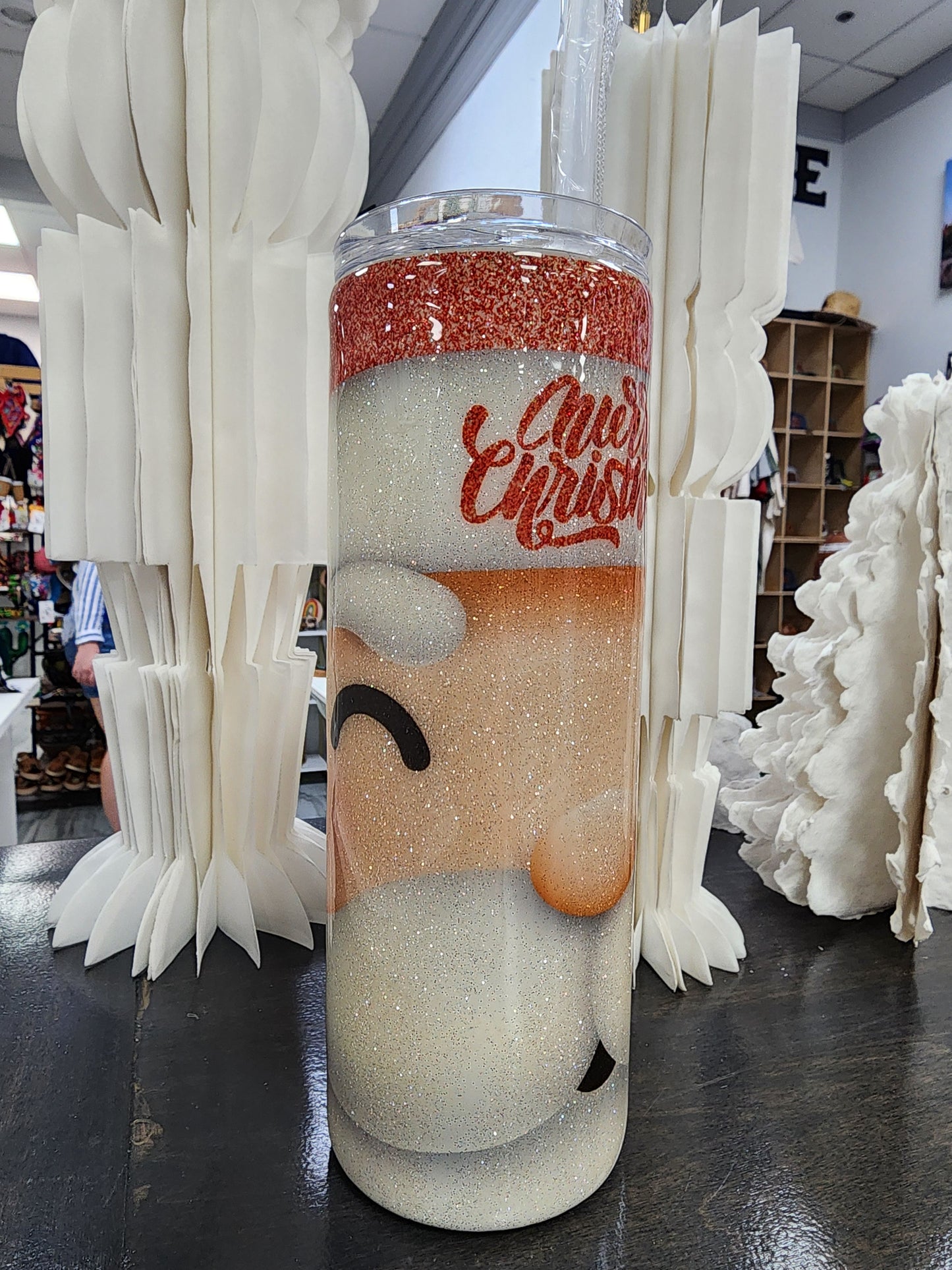 Santa Face - 20 oz Skinny - GB Designs - CHD