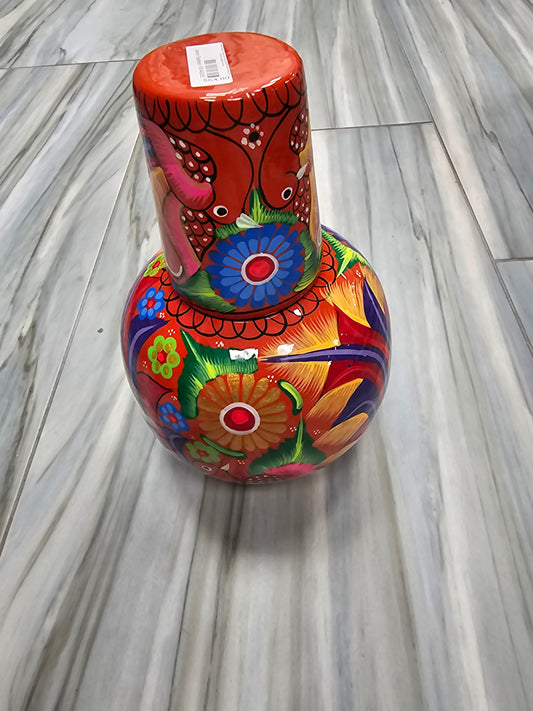 Hand Painted Cantaro con vaso @amorfashionshop.com