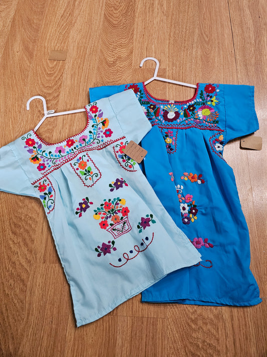 Kids Girls Dress Colorful Embroider  @amorfashionshop