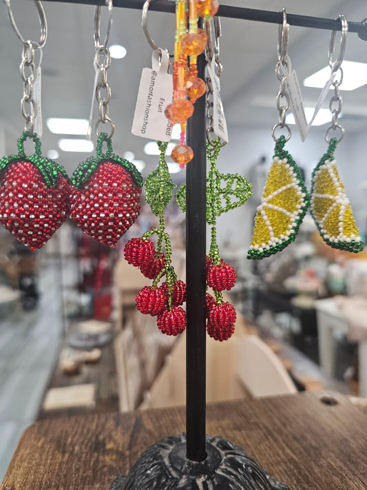 1 Keychain Beaded Fruit @amorfashionshop