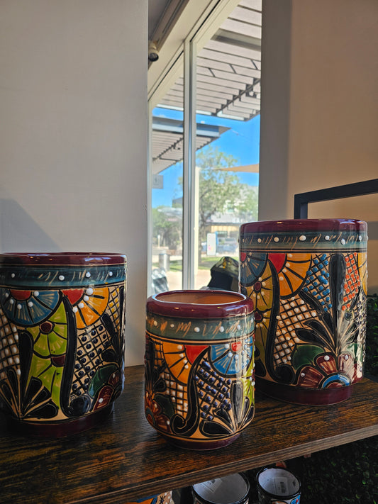 1 Talavera Pot Cilindro #1 @amorfashionshop