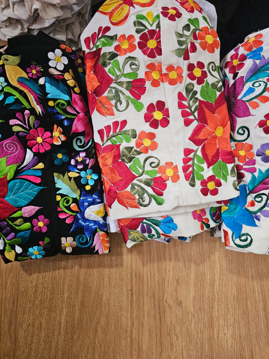 Corset Tube Top Silk Embroidered @Amorfashionshop