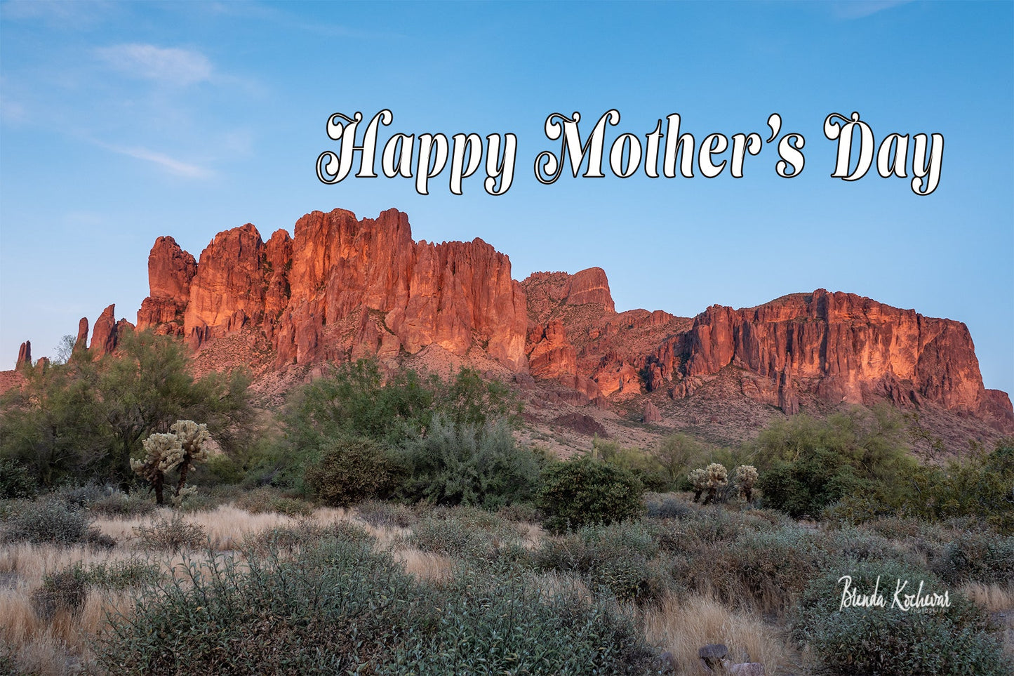Sunset on Superstition Mountain Mother's Day Bookmark Card Set