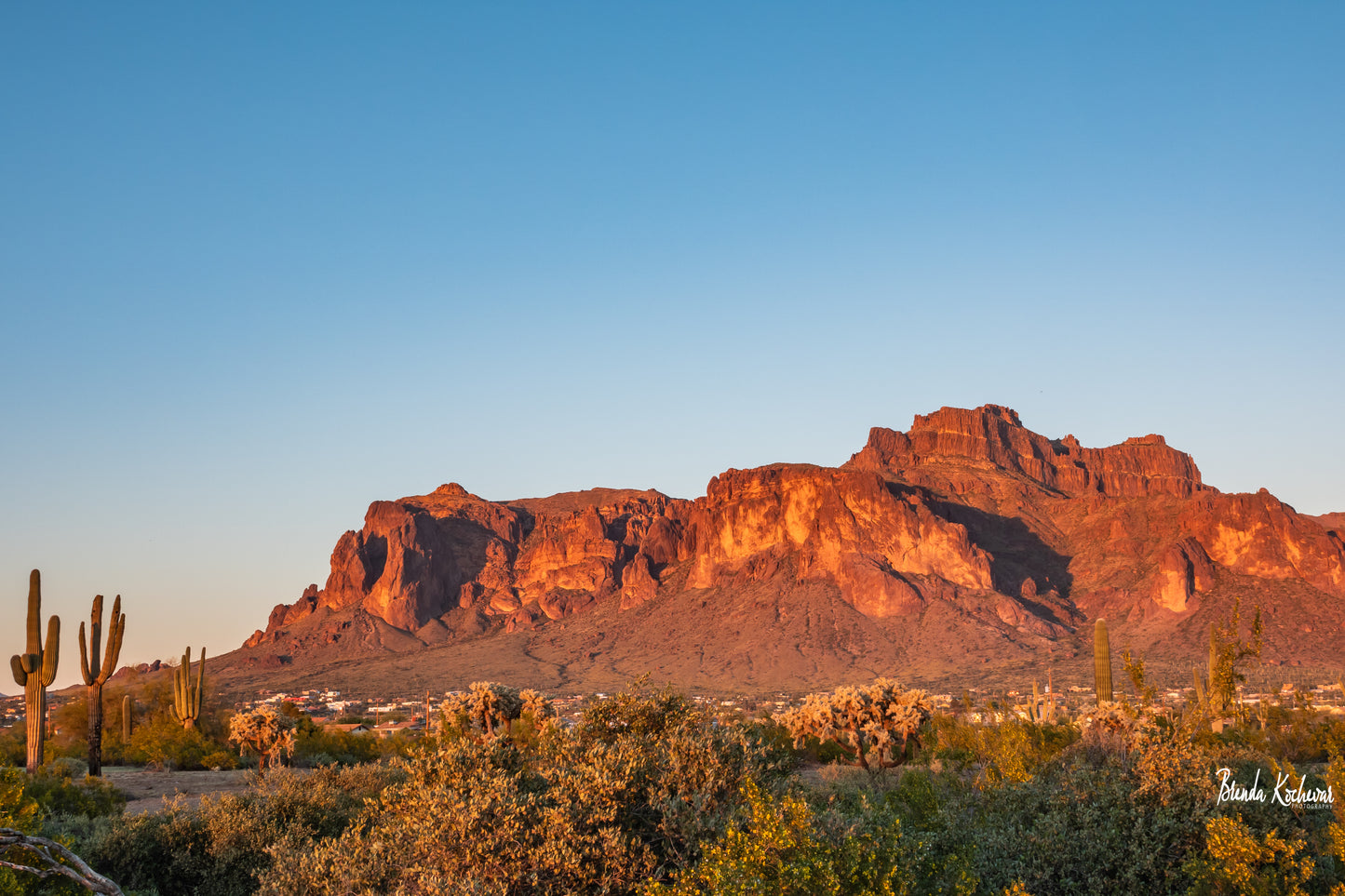 Cougar Sunset 3 Superstition Mountain Greeting Card