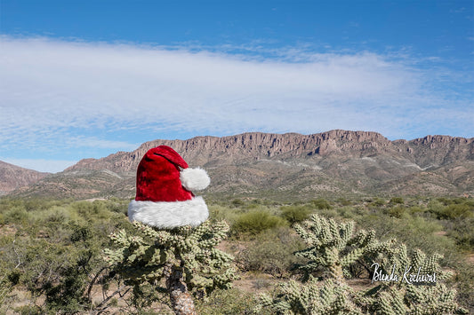 Apache Leap Christmas Hat2 Greeting Card