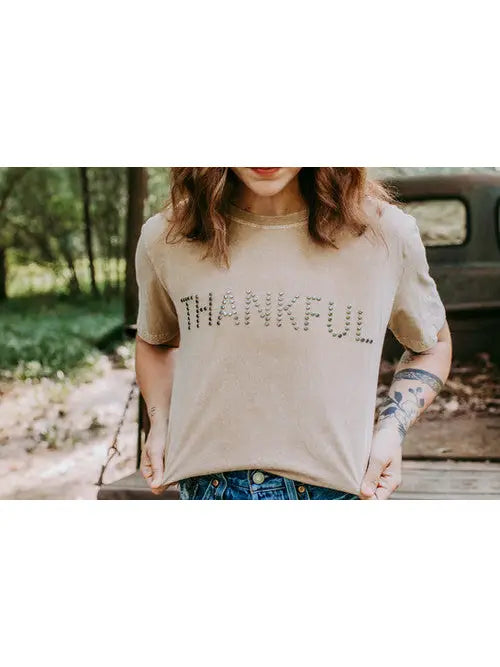 Thankful Studded Tee