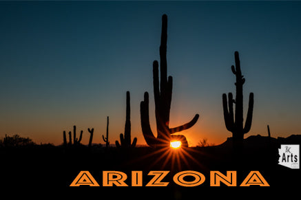 Photograph of Saguaro Sunset in a  Viewfinder