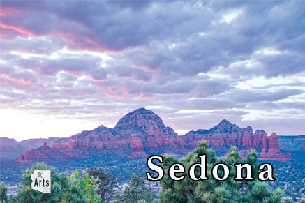 Photograph of Sedona Sunset in a Viewfinder