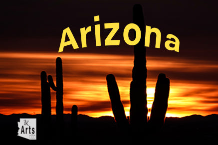 Photograph of Arizona Sunset in a Viewfinder