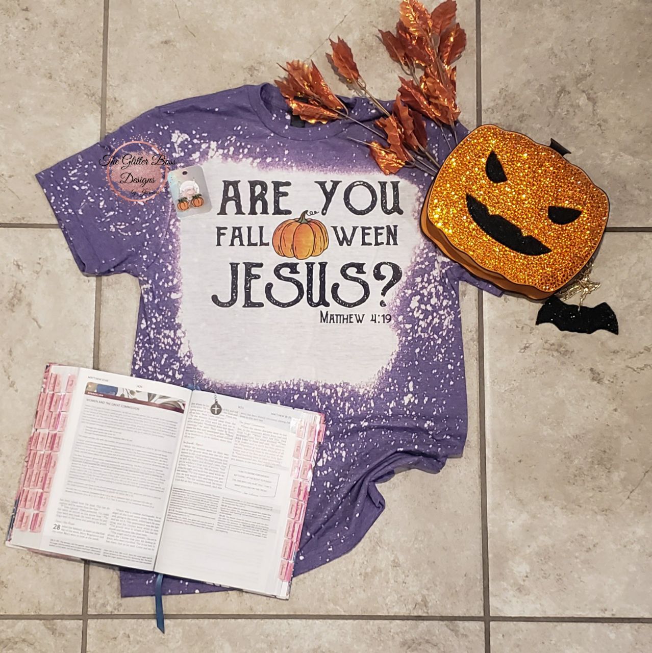 Are You Falloween Jesus? Shirt - Glitter Boss