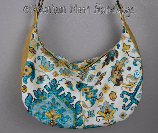Gold Cork & Canvas Sheena Handbag