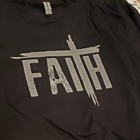 Faith - Unisex Black Crew - Softstyle - GB Designs
