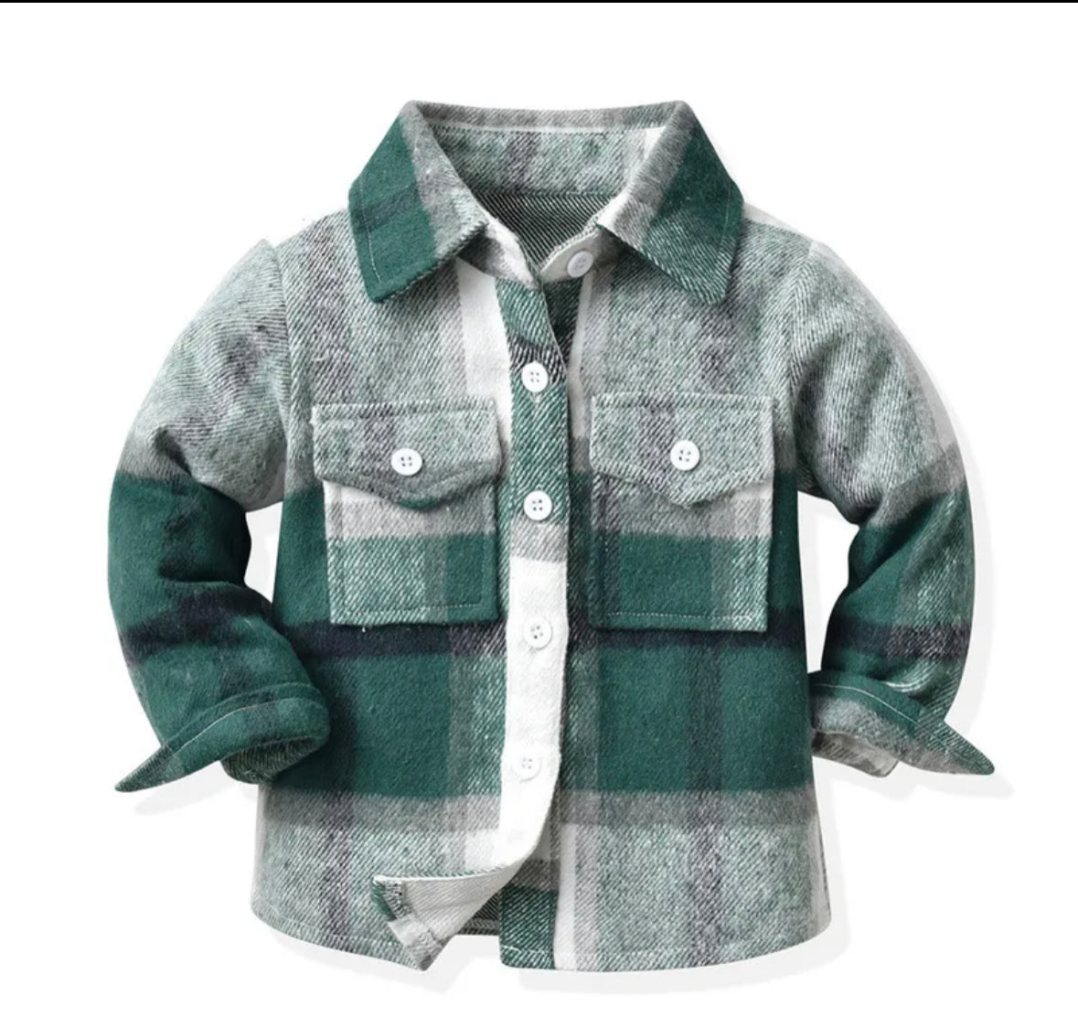 Button-Down Flannel Shacket Multi colors- Fit for a Prince & Co