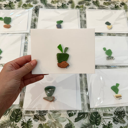 Randomly Selected Sea Glass Card - Crazy Plant Lady Gifts