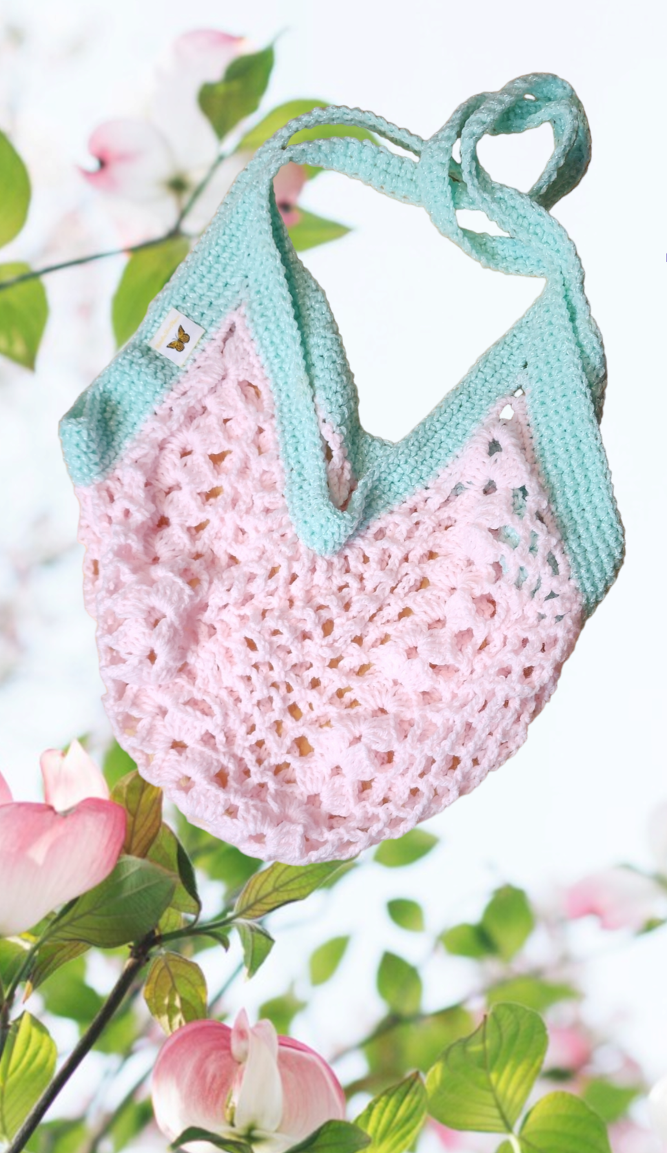 Crochet Pineapple Market Bag/Sm - BUTTERFLIES FROM HEAVEN LLC