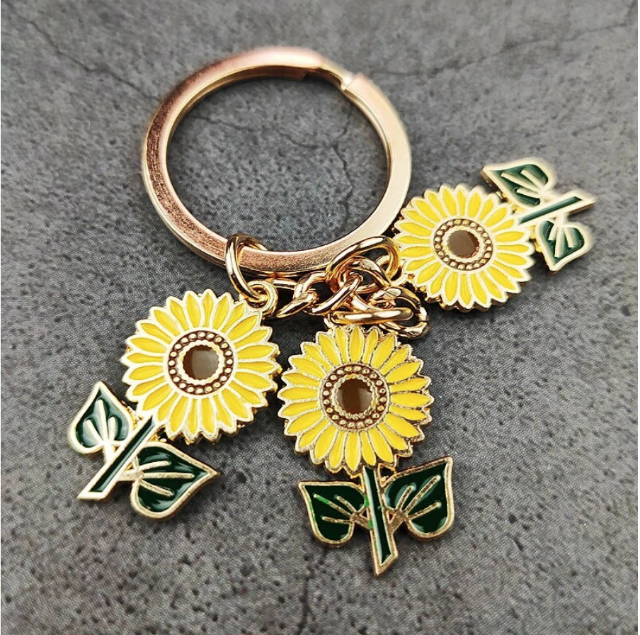 Sunflower Keychain - Crazy Plant Lady Gifts