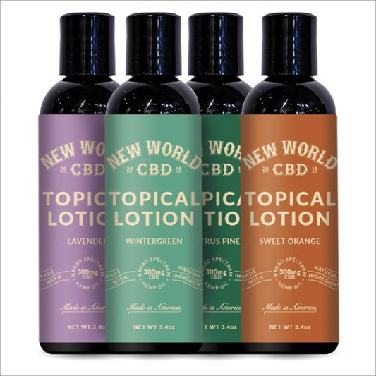 New World CBD Lotion 300mg - 3.4oz