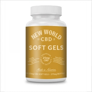 New World CBD Softgels 25mg