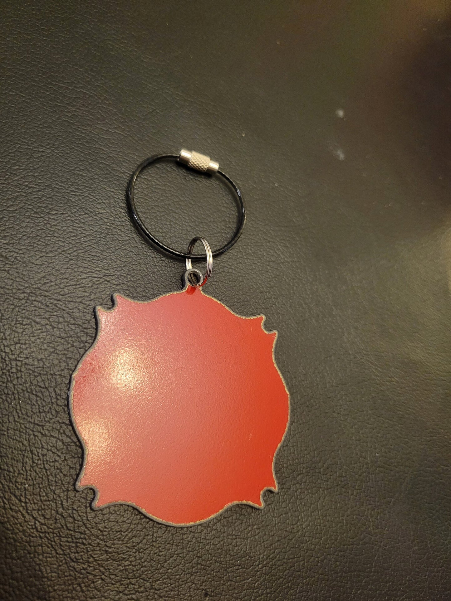 Plain Red Maltese "RED Steel" Tag
